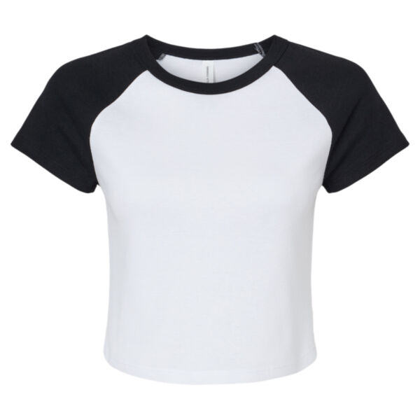 Women's Micro Rib Raglan Baby Tee Thumbnail