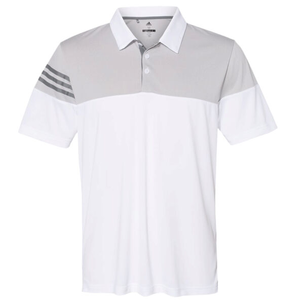 Heathered 3-Stripes Colorblocked Polo Thumbnail