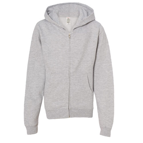 Youth Midweight Full-Zip Hooded Sweatshirt Thumbnail