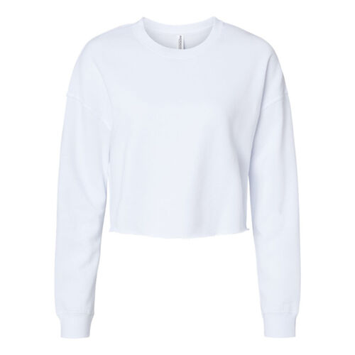 Women's Lightweight Crop Crewneck Sweatshirt Thumbnail