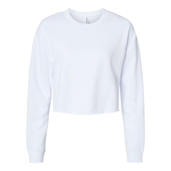 Women's Lightweight Crop Crewneck Sweatshirt Thumbnail